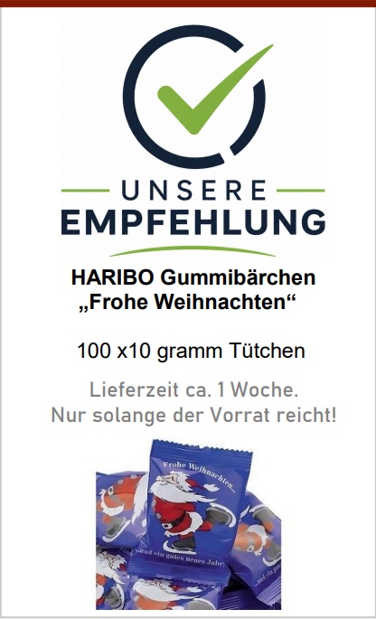 Frohe Weihnachten Haribo Set