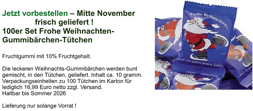 Haribo, Weihnachten, Gummibärchentütchen