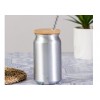 Schicker Becher mit Strohhalm aus Aluminium 