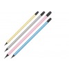 Bleistift mit Radiergummi in Metallic Farben 