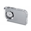 Glasblock mit kleiner Quarz-Uhr preiswert graviert