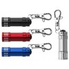 Günstige Taschenlampe aus Metall mit Karabinerhaken