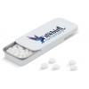 Bedruckte Dose mit Bonbons zuckerfrei
