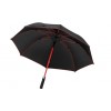 Schicker Automatik-Regenschirm mit roten Rand