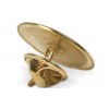 Goldener Pin aus Metall mit Schmetterlingsverschluss