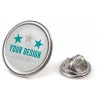 Pin silber mit Logo bedruckt
