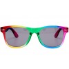 Sonnenbrille in Regenbogenfarben, preiswert mit Logo