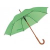 Stockschirm grün als perfektes Werbemittel