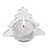 Kerzenhaltern aus Glas mit Logo per Etikett bedruckt