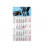 Wandkalender 4 Monate auf einem Blatt