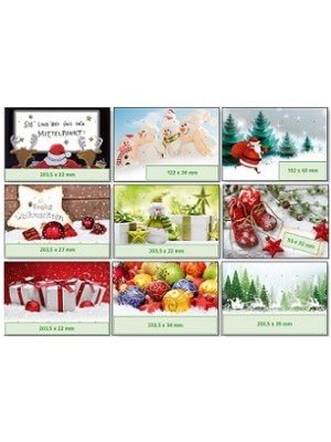 Diverse Motive für Adventskalender