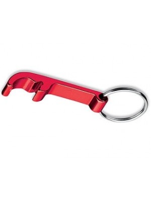 Flaschenöffner mit Schlüsselring aus Aluminium