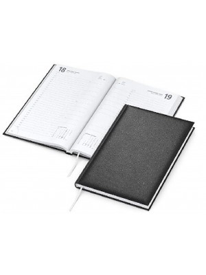 Kalender in schwarz mit günstiger Prägung