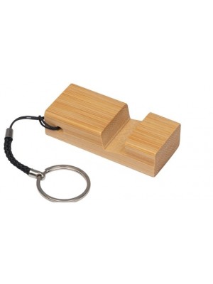 Bambus-Handyhalter als Schlüsselanhänger