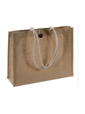 Jutetasche mit Kordel als Werbeartikel