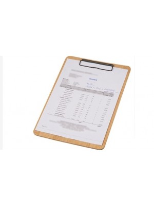 A4 Klemmbrett aus Bambus günstig mit Logo bedruckt