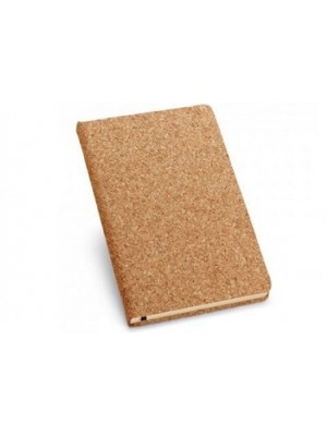 Wertiges A5 Notizbuch mit Korkuschlag und 160 elfenbeinfarbene Seiten