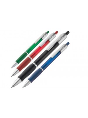 Werbe-Kugelschreiber mit gummierte Griffzone