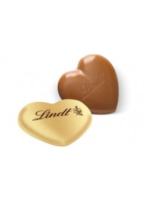 LINDT Herz aus Schokolade ab geringen Mengen mit Logo bedruckt