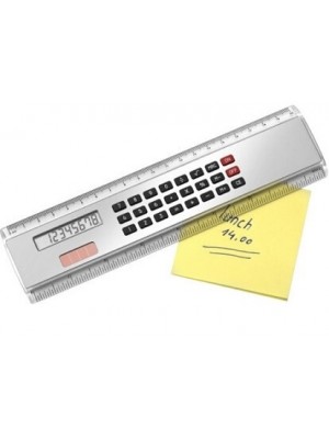 Lineal mit Rechner als Werbeartikel