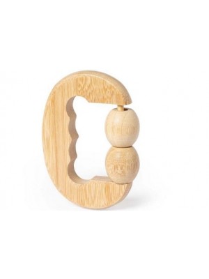 Massagerolle aus natürlichem Bambus preiswert bedruckt