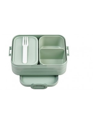 Kleine grüne Lunchbox mit Logo bedruckt als Geschenk