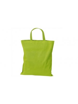 Oeko-Tex® farbige Baumwolltasche kurze Griffe