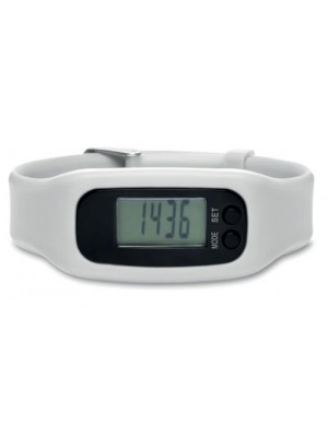 Schrittzähler weiß als Werbegeschenk