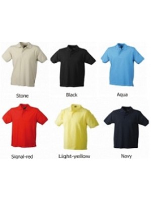 Poloshirt aus Baumwolle, günstig bestickt