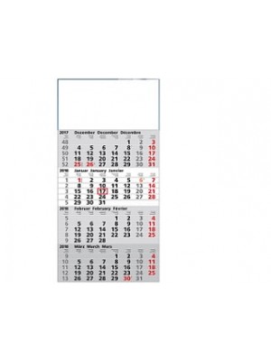 XXL Wandkalender mit 4 Monate Ansicht, preiswert mit Logo