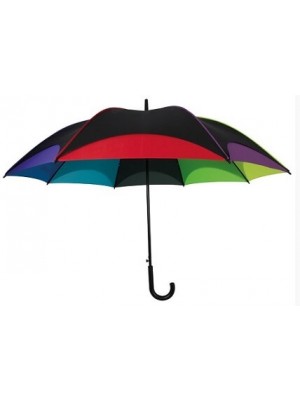 XXL-Automatik Regenschirm in Regenbogenfarben