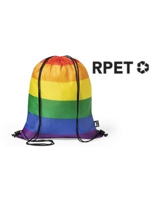 Rucksack RAINBOW aus rPET Polyester als Werbemittel