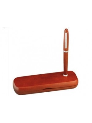 Holz-Etui nutzbar als Kugelschreiberständer