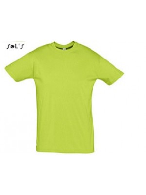 Werbshirt in limegreen mit günstiger Bestickung