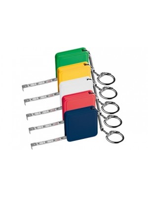 Bandmaß farbig mit Schlüsselkette günstig bedruckt