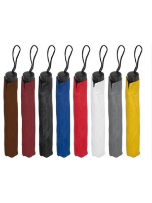 Teleskop-Taschenschirm aus Polyester mit Schutzhülle