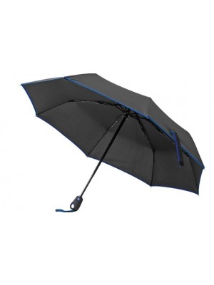 Taschenschirm mit blauen Rand