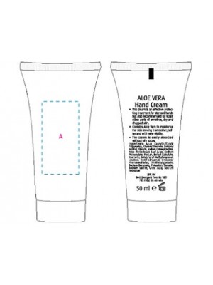 Tube Handcreme mit günstigem Logo-Druck auf Vorderseite