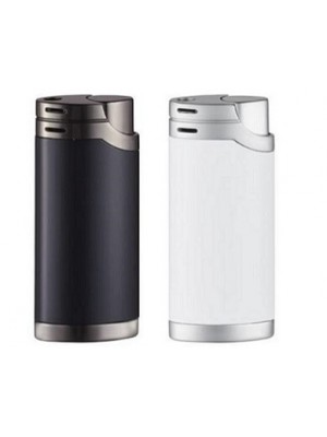 Eelektronisches Feuerzeug aus Metall in schwarz und silber