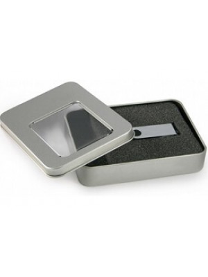 Metalldose für bedruckte / gravierte USB-Sticks