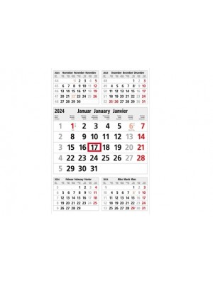 Wandkalender 5 Monate mit Datumsschieber