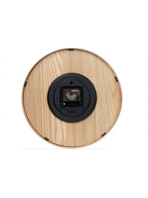 Uhr aus Holz mit Batterien als Werbeartikel