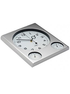 Günstige Wanduhr mit Thermometer und Hygrometer
