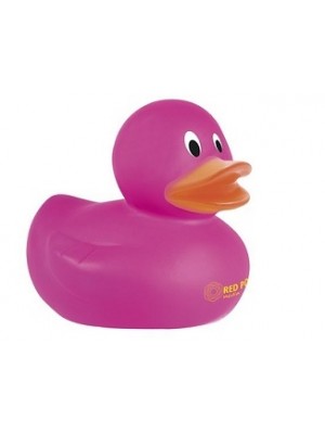 Lustige Badeente mit Logo bedruckt