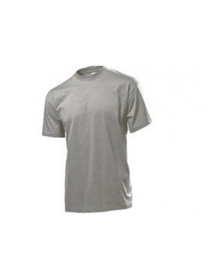STEDMAN Shirt grau mit Logostick ab kleine Abnahmemenge
