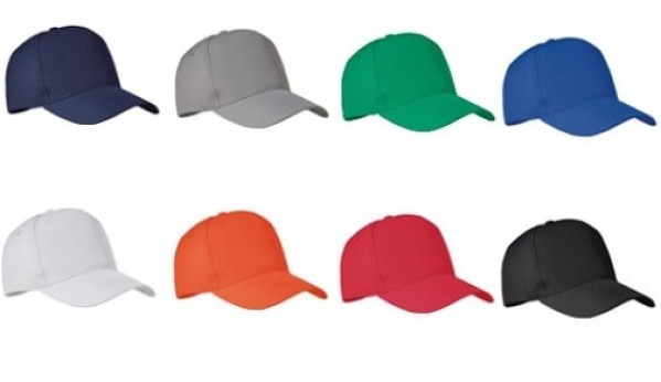 Baseballkappe 5-Panel Baumwolle in vielen Farben