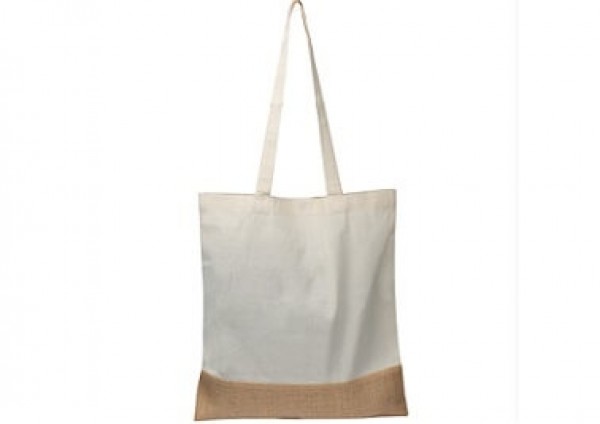 Einkaufstasche aus Jute und Baumwolle