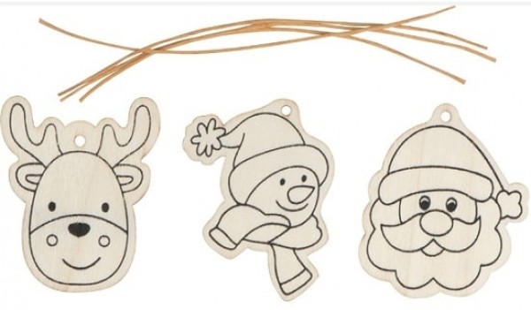 Christbaumschmuck mit Buntstifte zum selber gestalten