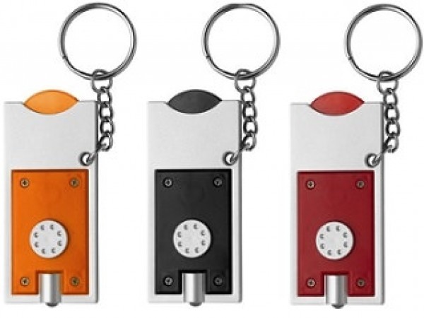 Lampe mit Schlüsselring und Einkaufschip preiswert