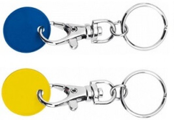 Chip aus Kunststoff, Karabiner aus Metall